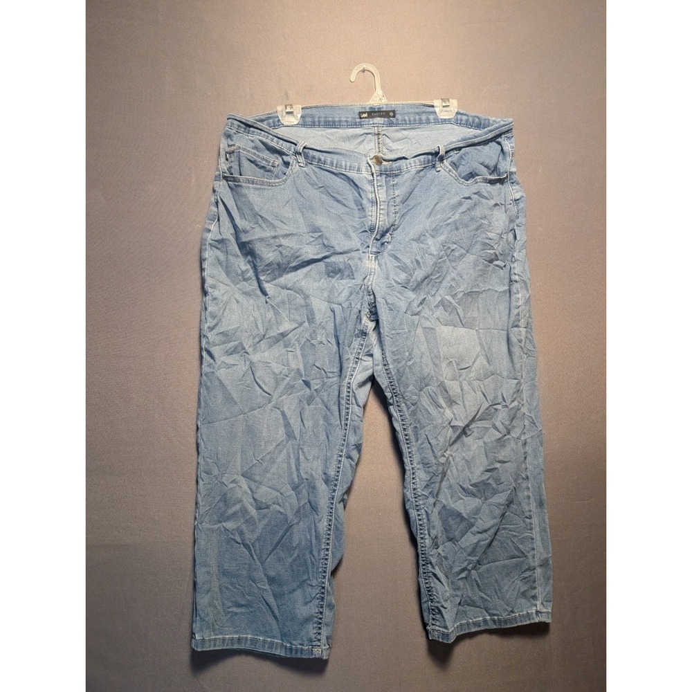 Lee Easy Fit Jeans Mens 38 Blue Denim Medium Wash Straight Leg Streetwear Casual
